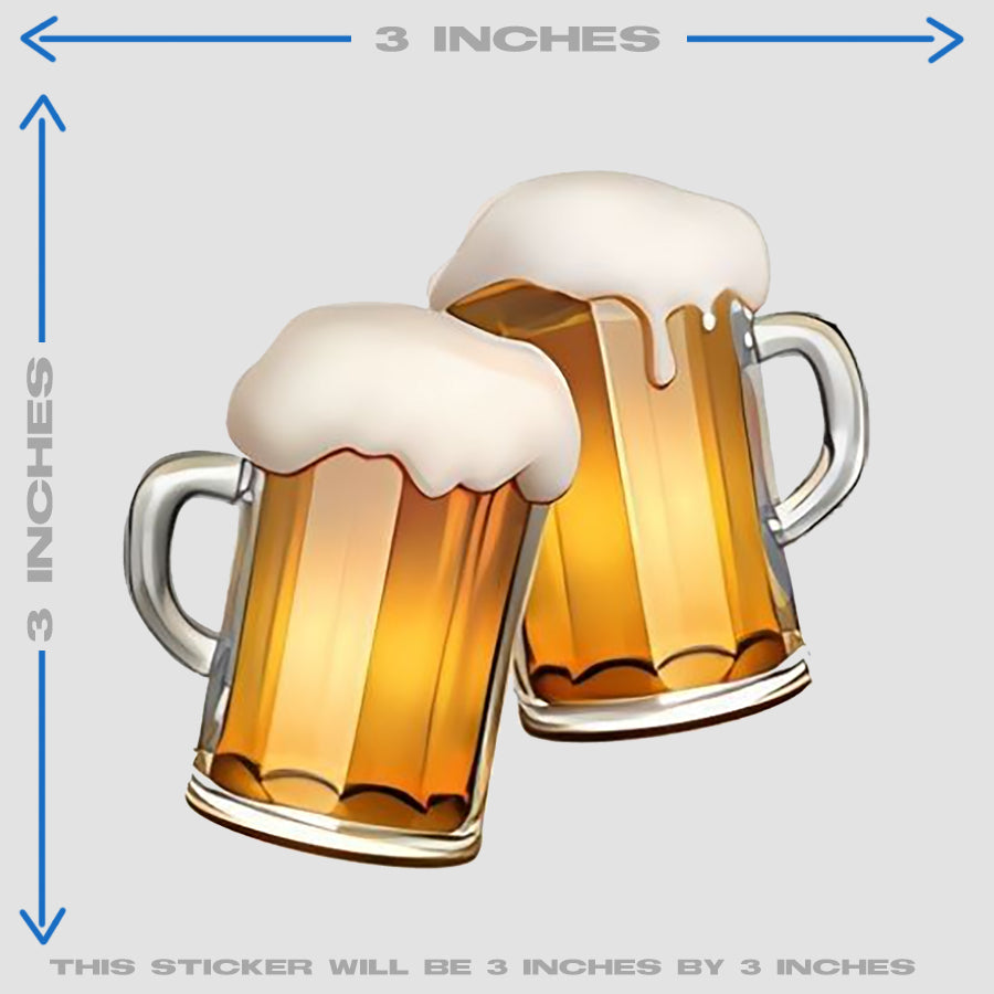 BEER GLASS EMOJI HEAT PATCH