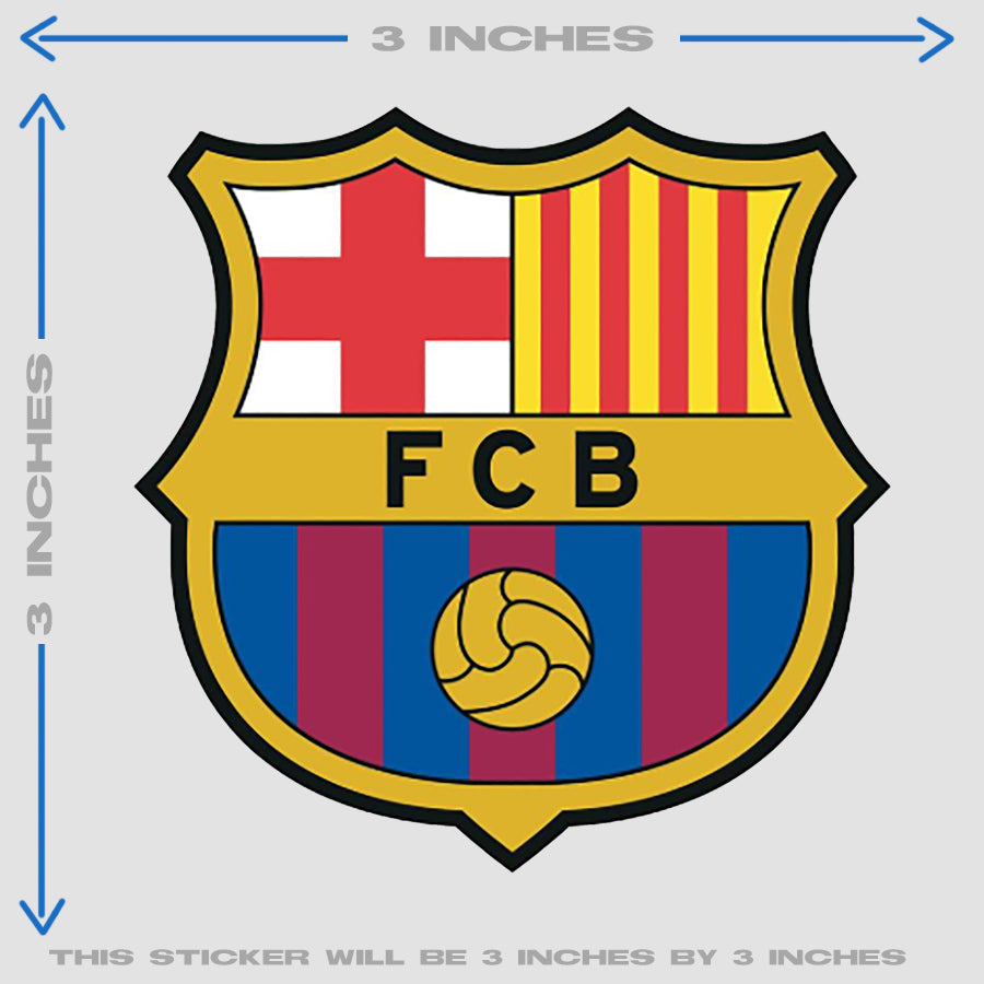 BARCELONA LOGO FOTBALL HEAT PATCH