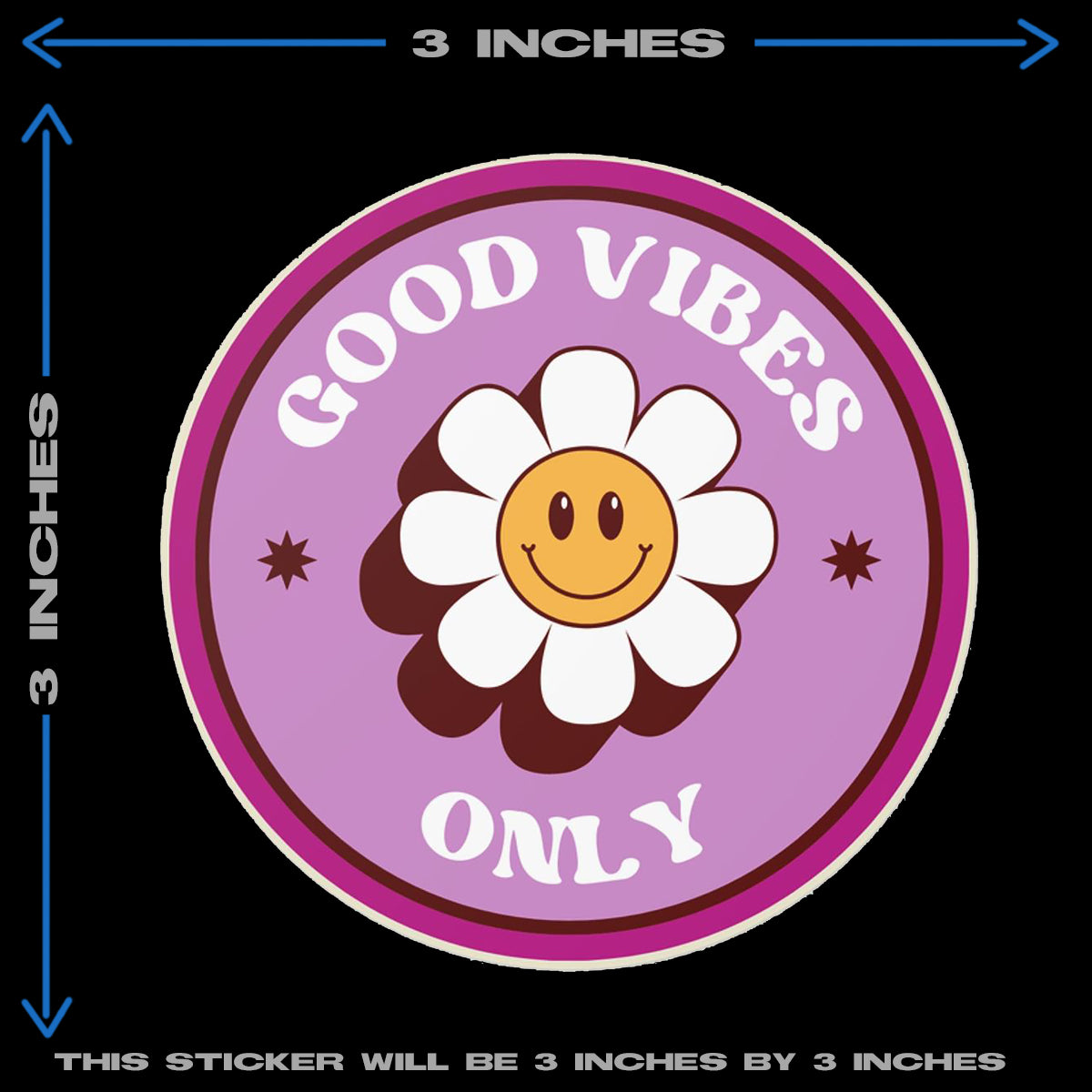 GOOD VIBES ONLY HEAT PATCH