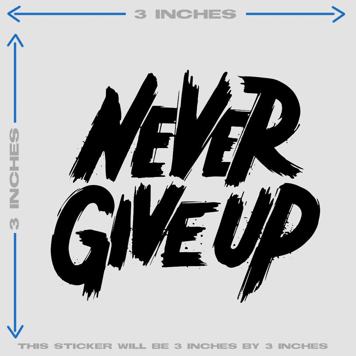 NEVER GIVE UP HEAT PATCH