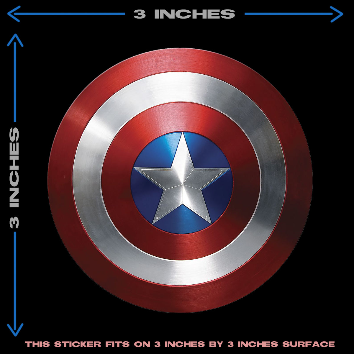 CAPTAIN AMERICA SHIELD HEAT PATCH
