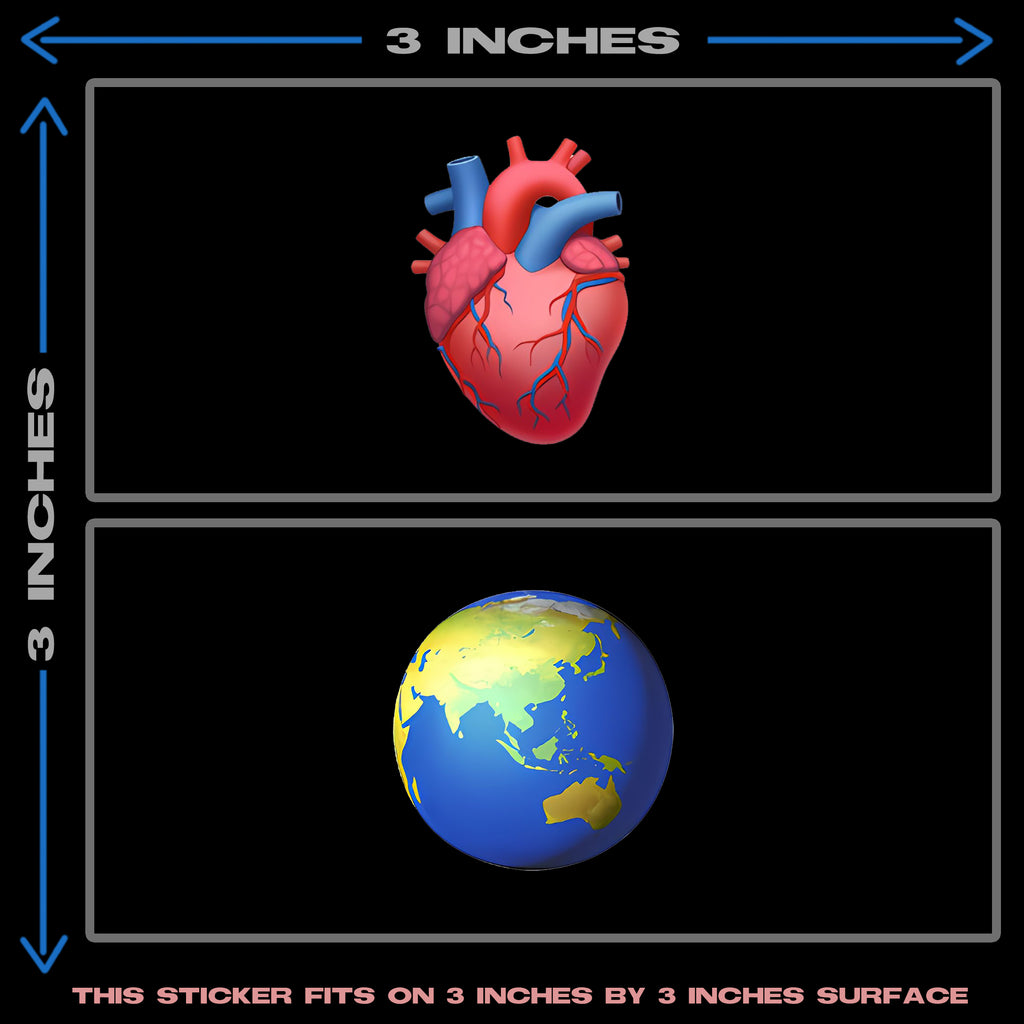 HEART & WORLD EMOJI HEAT PATCH