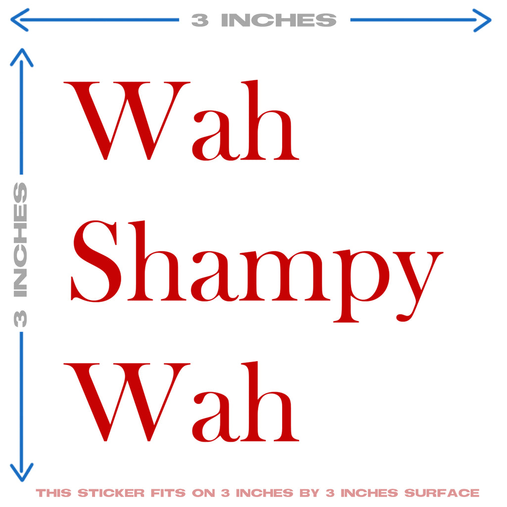 WAH SHAPY WAH MEME HEAT PATCH