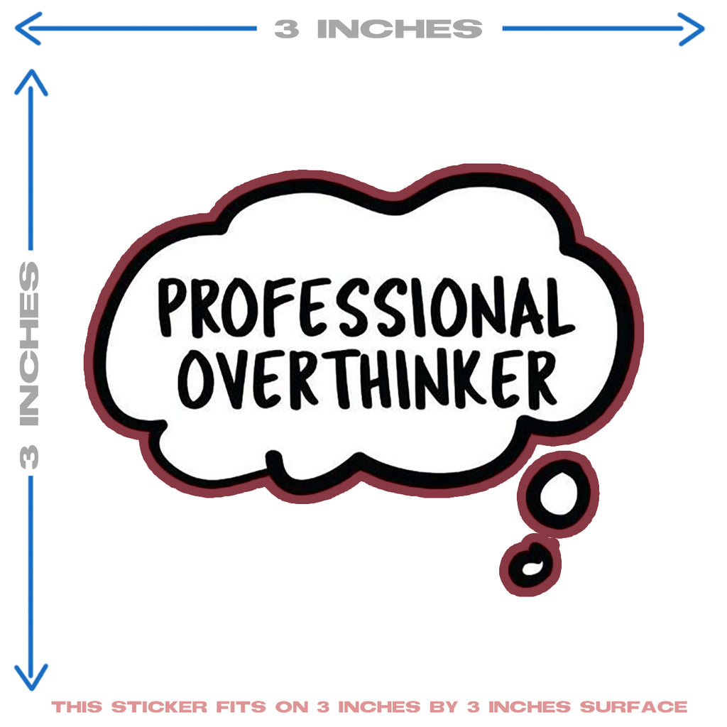 PROFESSIONAL OVERTHINKER HEAT PATCH