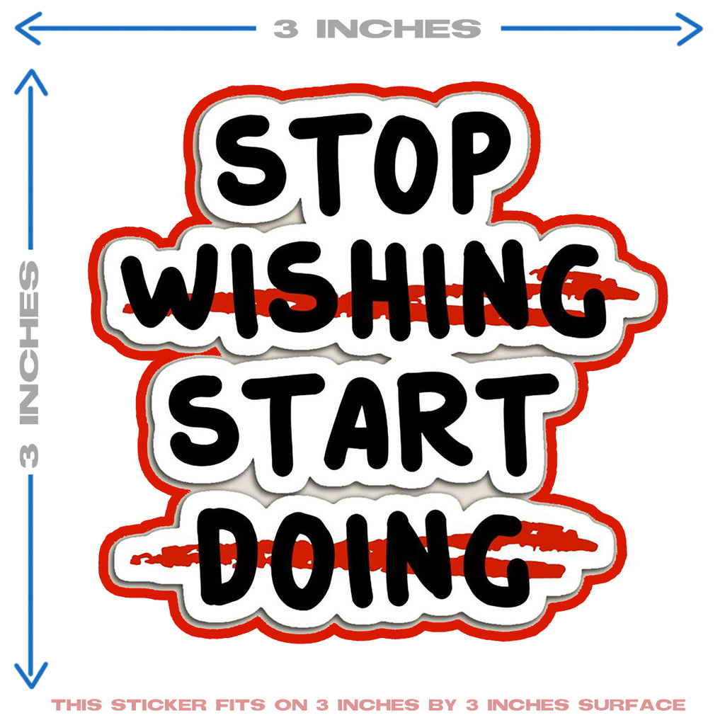 STOP WISHING START DOING HEAT PATCH