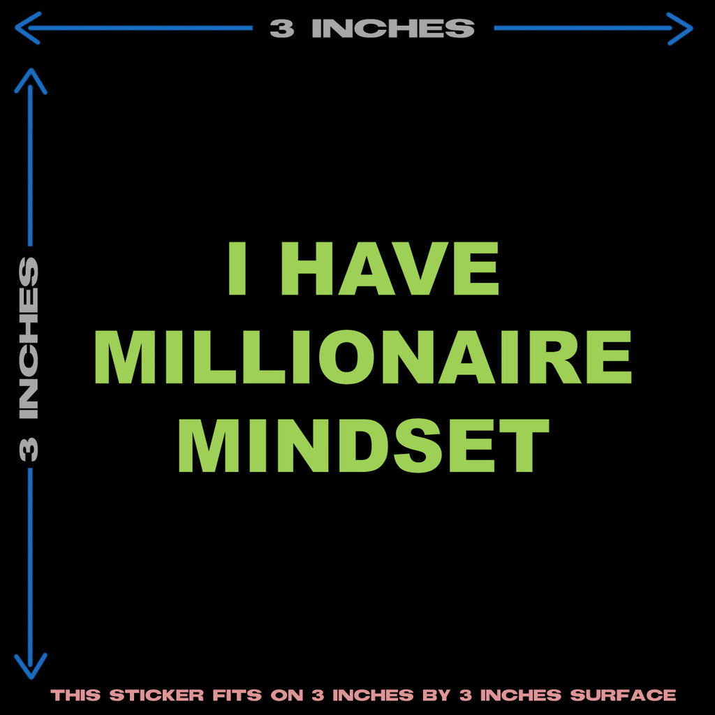 I HAVE MILLIONAIRE MINDSET HEAT PATCH