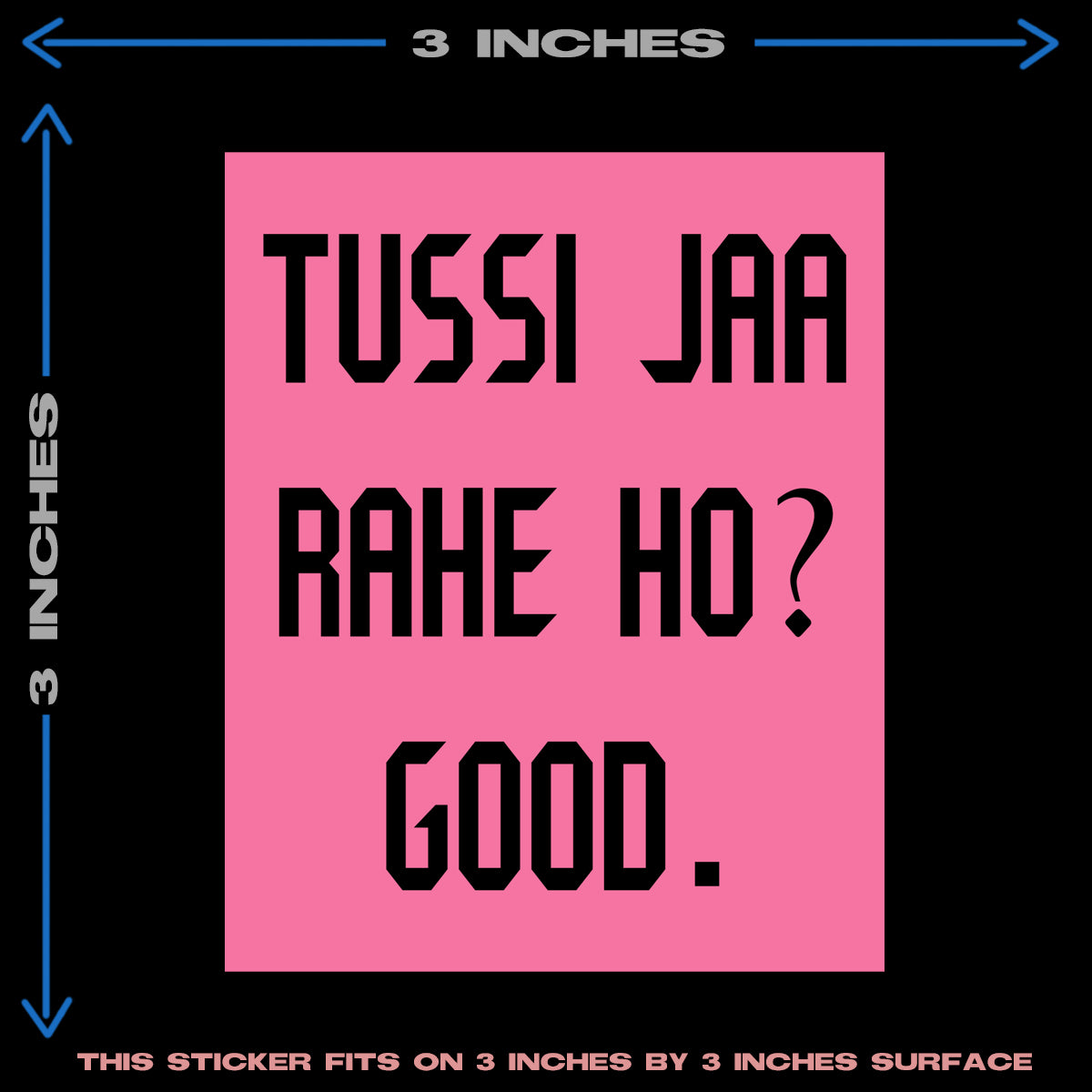 TUSSI JAA RAHE HO HEAT PATCH