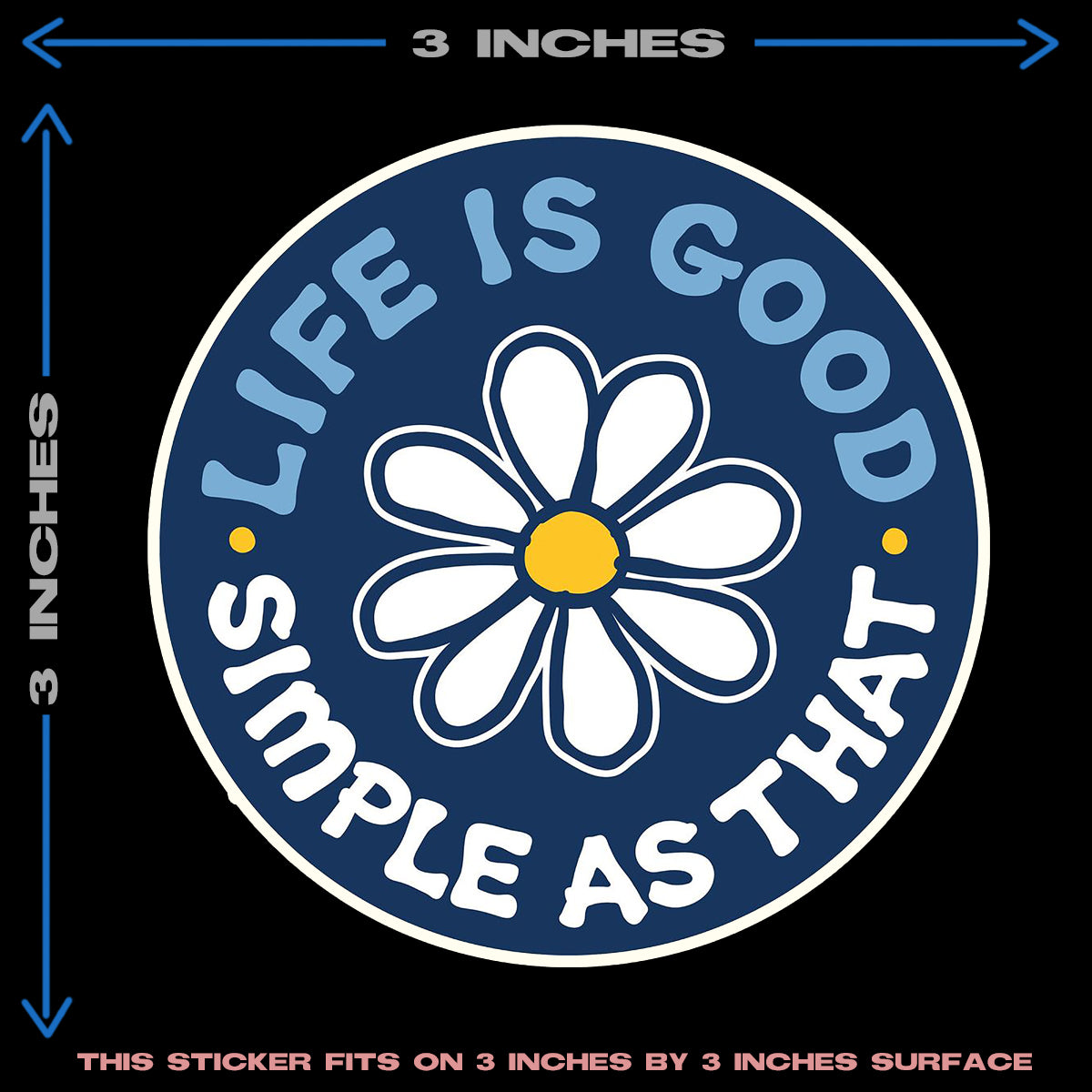 LIFE IS GOOD HEAT PATCH