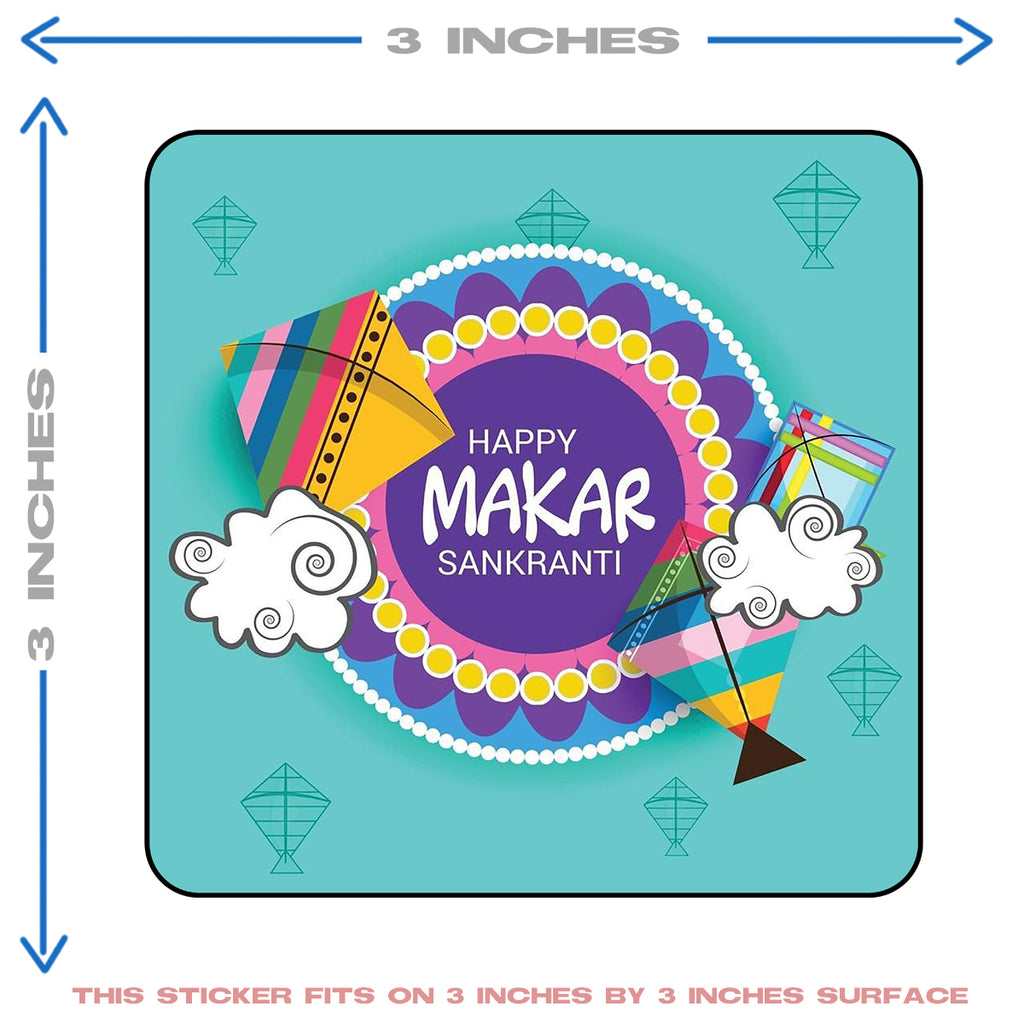 HAPPY MAKAR SANKRATI KITE HEAT PATCH